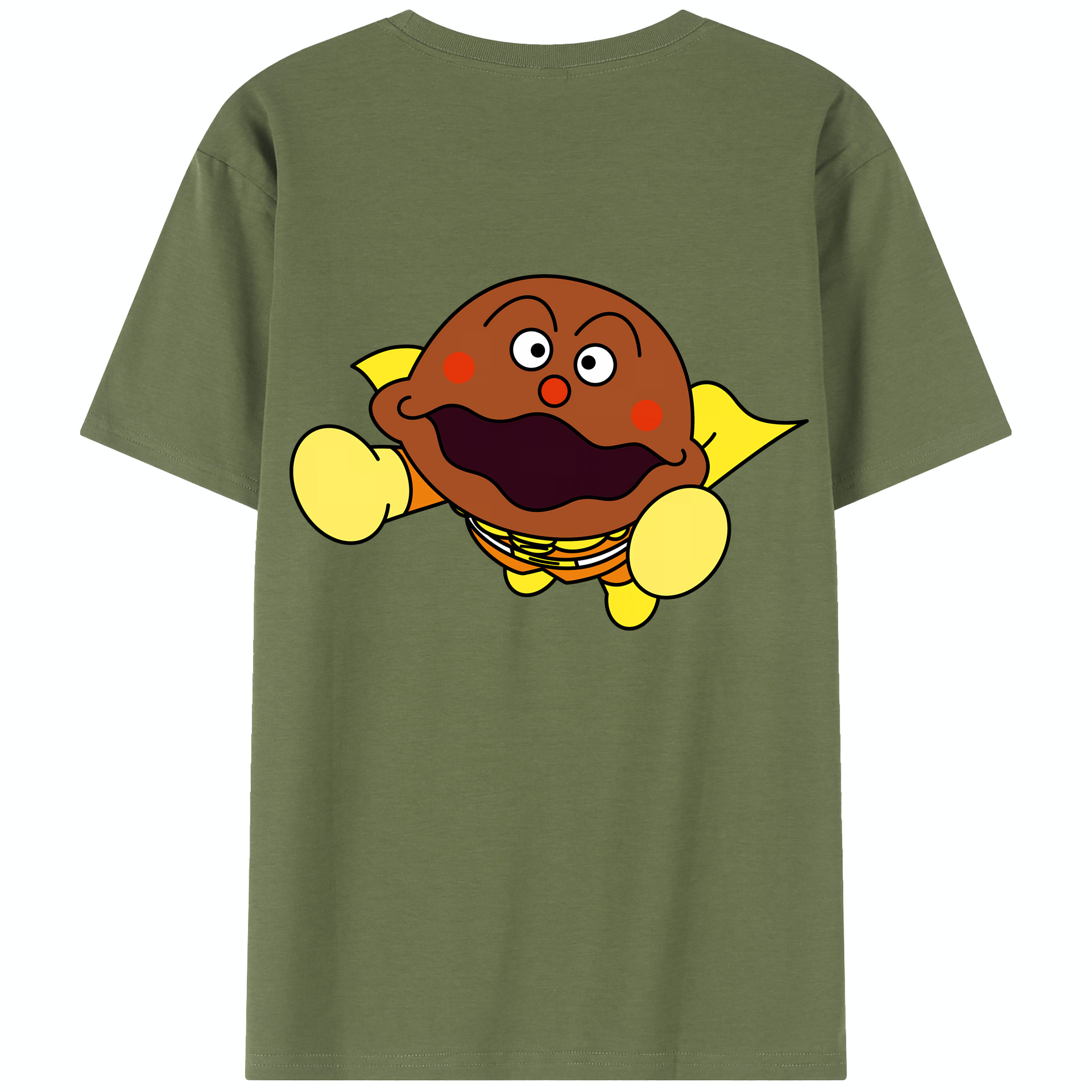 （画像用） アンパンマン Anpanman 綿100％半袖Tシャツ（背面プリント）